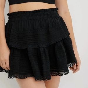 Aerie Rock n Ruffle Skirt Size Small LoveShackFancy Dupe!